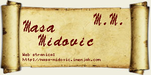 Maša Midović vizit kartica